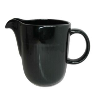 Dansk Edesia Onyx Black Fluted 6 1/2" Tall Pitcher Discontinued